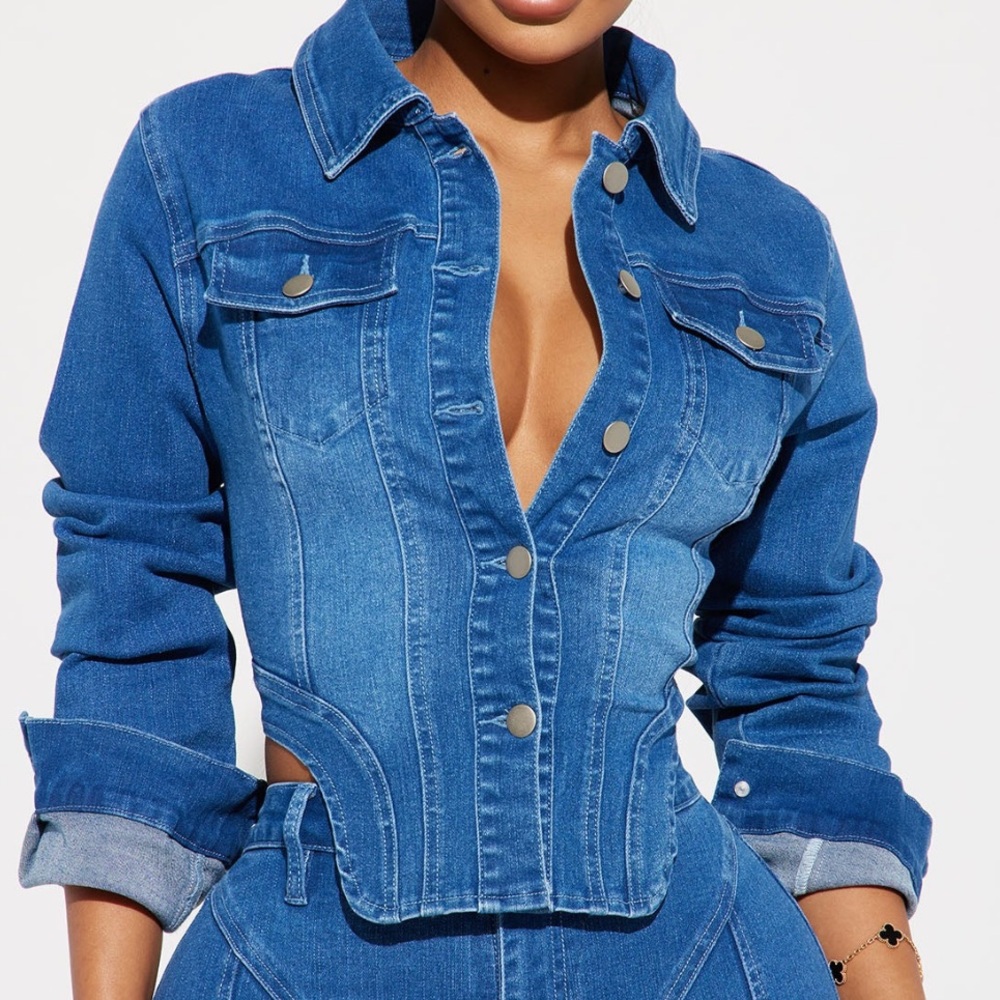 Maison Stretch Denim trucker jacket
